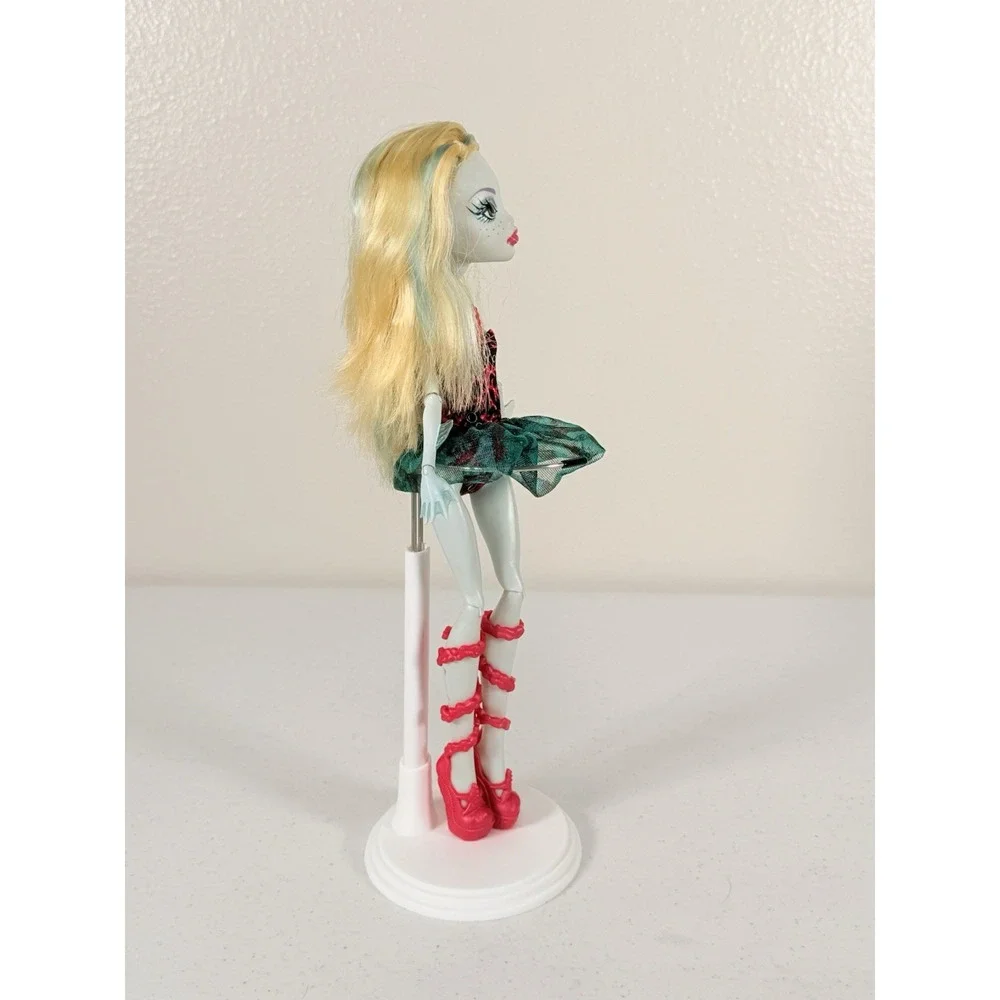 Monster High Lagoona Blue Dance Class Ballet Doll Pink Lace-Up Shoes Purse